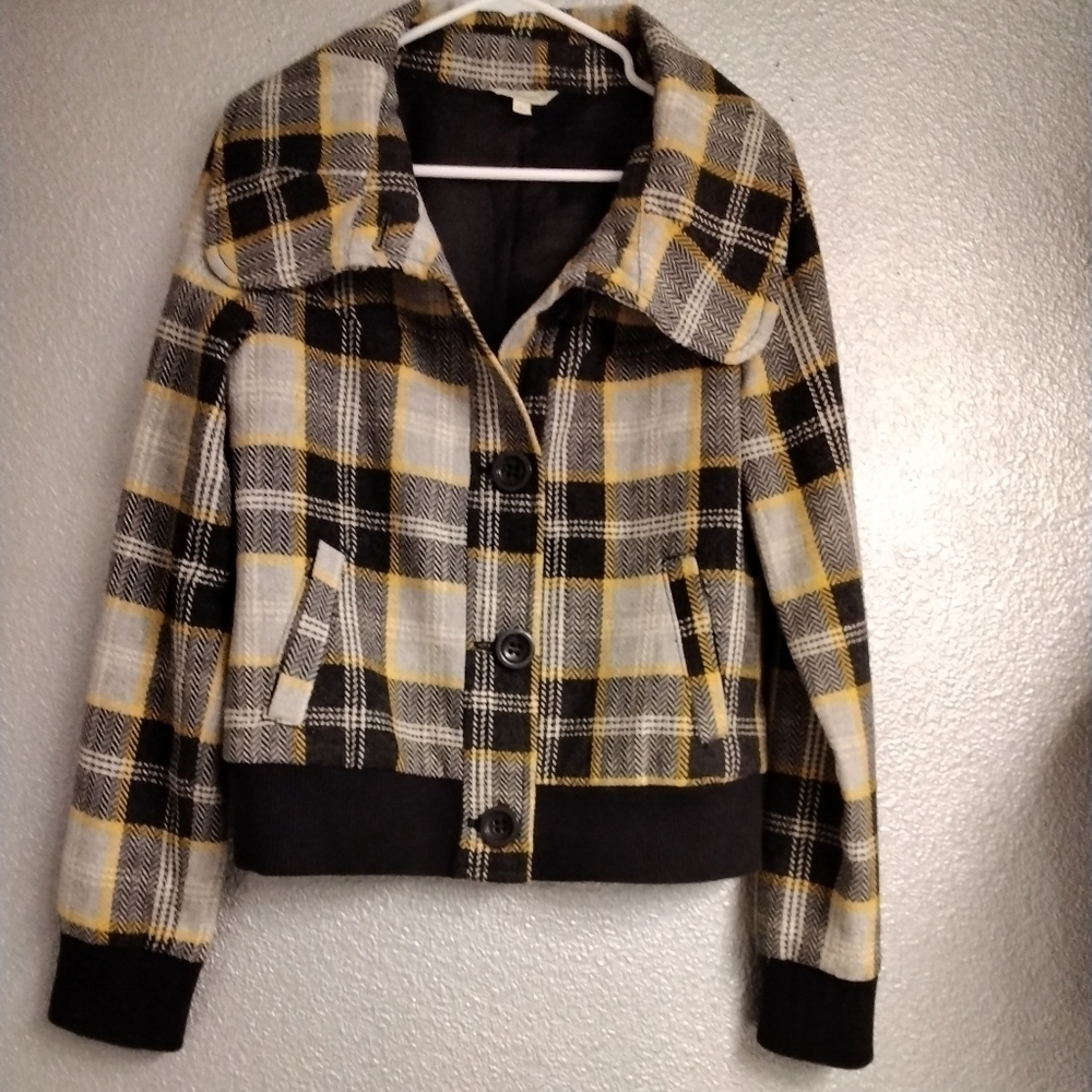 Rubbish Plaid Jacket Size 12